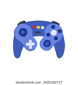 gadget gamepad de dibujos animados. dispositivo de juguete, objeto de ordenador, joystick gadget gamepad signo. símbolo aislado ilustración vectorial