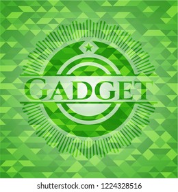 Gadget green mosaic emblem