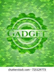 Gadget green mosaic emblem