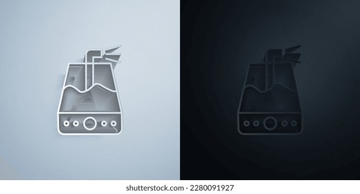 Gadget, humidifier paper icon with shadow effect vector illuistration design