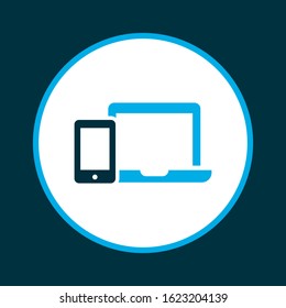 Gadget icon colored symbol. Premium quality isolated devices element in trendy style.