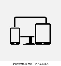 Gadget Icon. Devices Illustration As A Simple Vector Sign & Trendy Symbol for Design,  Websites, Presentation or Mobile Application. 