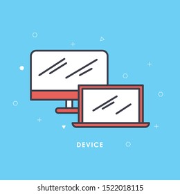 Gadget Icon. Devices Illustration As A Simple Vector Sign & Trendy Symbol for Design, Websites, Presentation or Mobile Application