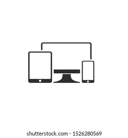 Gadget Icon. Devices Illustration As A Simple Vector Sign & Trendy Symbol for Design, Websites, Presentation or Mobile Application