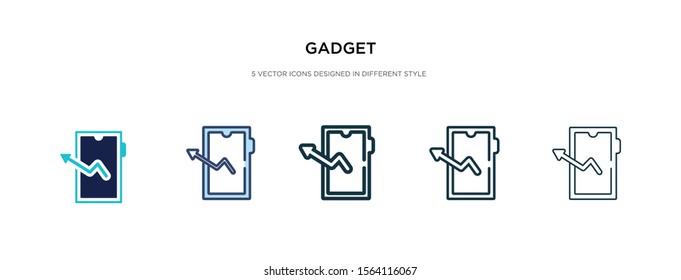 gadget icon in different style vector illustration. two colored and black gadget vector icons designed in filled, outline, line and stroke style can be used for web, mobile, ui