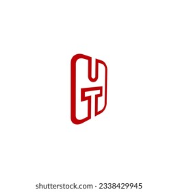 Icono de gadget con vector de letra GTH