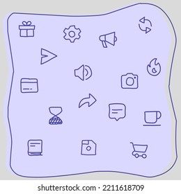 gadget icon set, For ui ux design needs