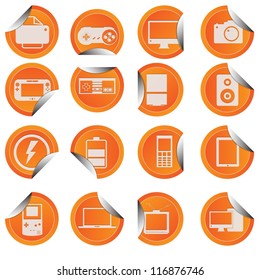 gadget icon sticker style