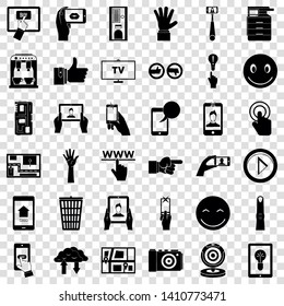 Gadget icons set. Simple style of 36 gadget vector icons for web for any design