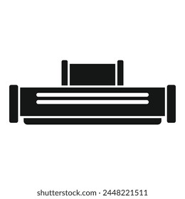Gadget ink digital icon simple vector. Can design ecology. Garbage computing