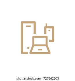 Gadget line vector icon 