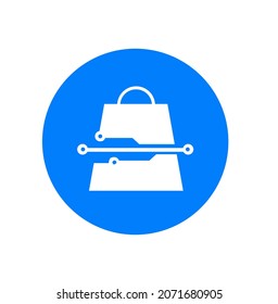 Gadget logotype  Tech bag store icon