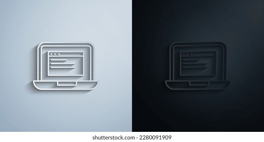 Gadget, notebook paper icon with shadow effect vector illuistration design