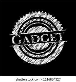 Gadget on chalkboard