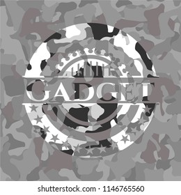 Gadget on grey camo pattern