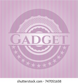 Gadget realistic pink emblem