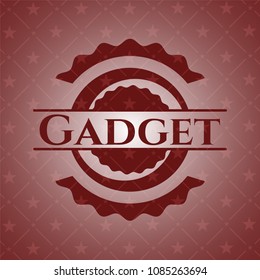  Gadget red emblem. Retro
