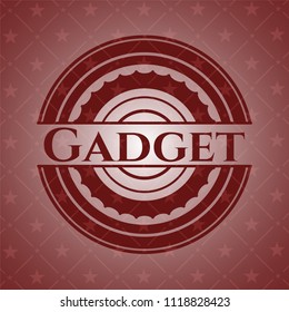 Gadget retro red emblem