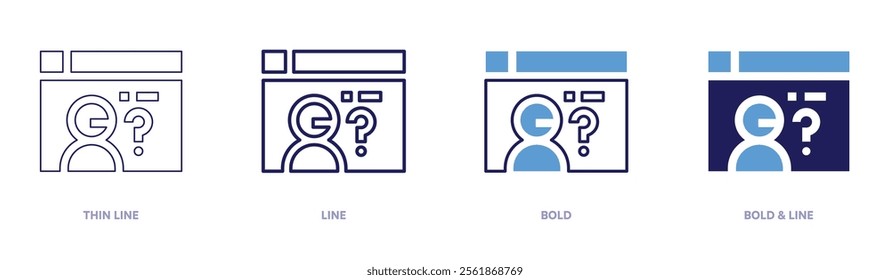 Gadget sales icon in 4 different styles. Thin Line, Line, Bold, and Bold Line. Duotone style. Editable stroke.