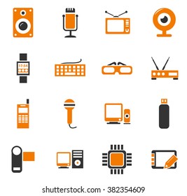 Gadget simply icons for web and user interfaces