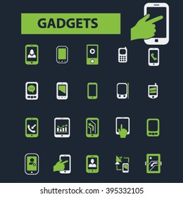 gadget, smarphone, cell phone icons
