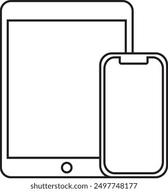 gadget smartphone and tablet computer illustration
