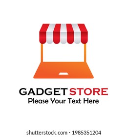 Gadget store logo template illustration