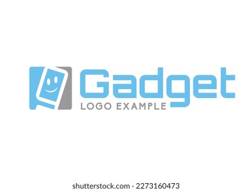 Gadget store, gadget service simple plantilla de logotipo