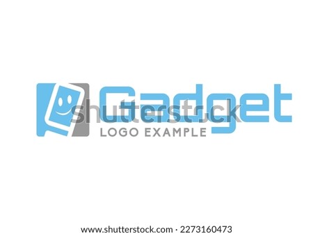 Gadget store, gadget service simple logo template