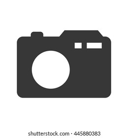 Gadget and technology concept represented by camera icon. isolated and flat illustration 