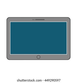 Gadget and technology concept represented by tablet icon. isolated and flat illustration 