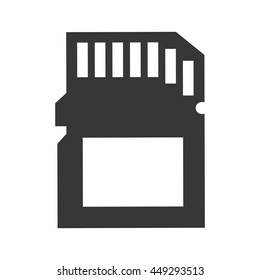 Gadget and technology concept represented by memory icon. isolated and flat illustration 
