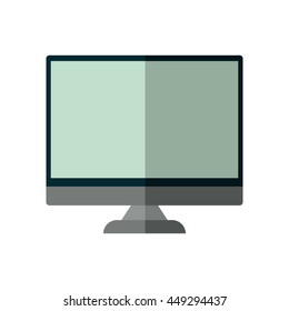 Gadget and technology concept represented by computer icon. isolated and flat illustration 