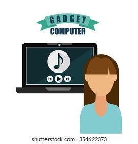 gadget technology design, vector illustration eps10 graphic 