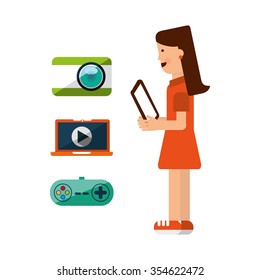 gadget technology design, vector illustration eps10 graphic 
