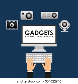 gadget technology design, vector illustration eps10 graphic 