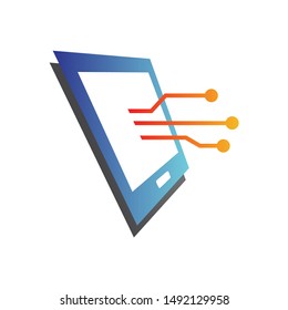 Gadget Technology Logo Design Vector