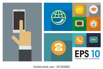 gadget usage illustration