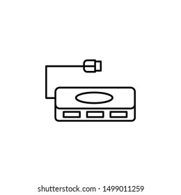 Gadget, usb hub icon. Element of gadget icon
