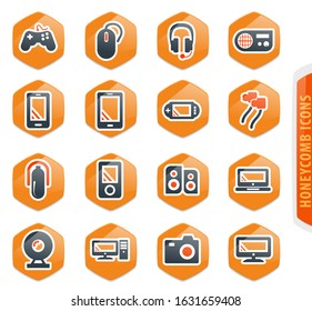 Gadget vector icons for user interface design