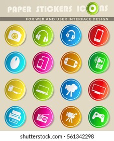 gadget vector icons for user interface design