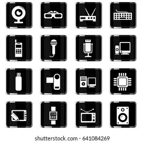 gadget vector icons for user interface design