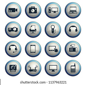 gadget vector icons for web and user interface design