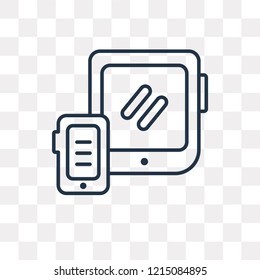 Gadget vector outline icon isolated on transparent background, high quality linear Gadget transparency concept can be used web and mobile