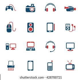 gadget web icons for user interface design