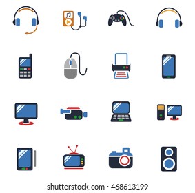 gadget web icons for user interface design
