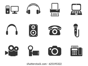 gadget web icons for user interface design
