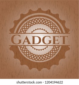 Gadget wooden emblem. Vintage.