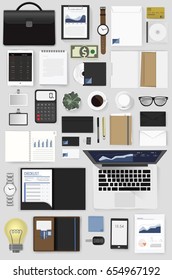 Gadgets of business vector illustration