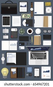 Gadgets of business vector illustration